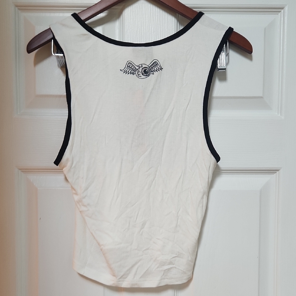 Von Dutch White Tank with Black Trim - Picture 6 of 9